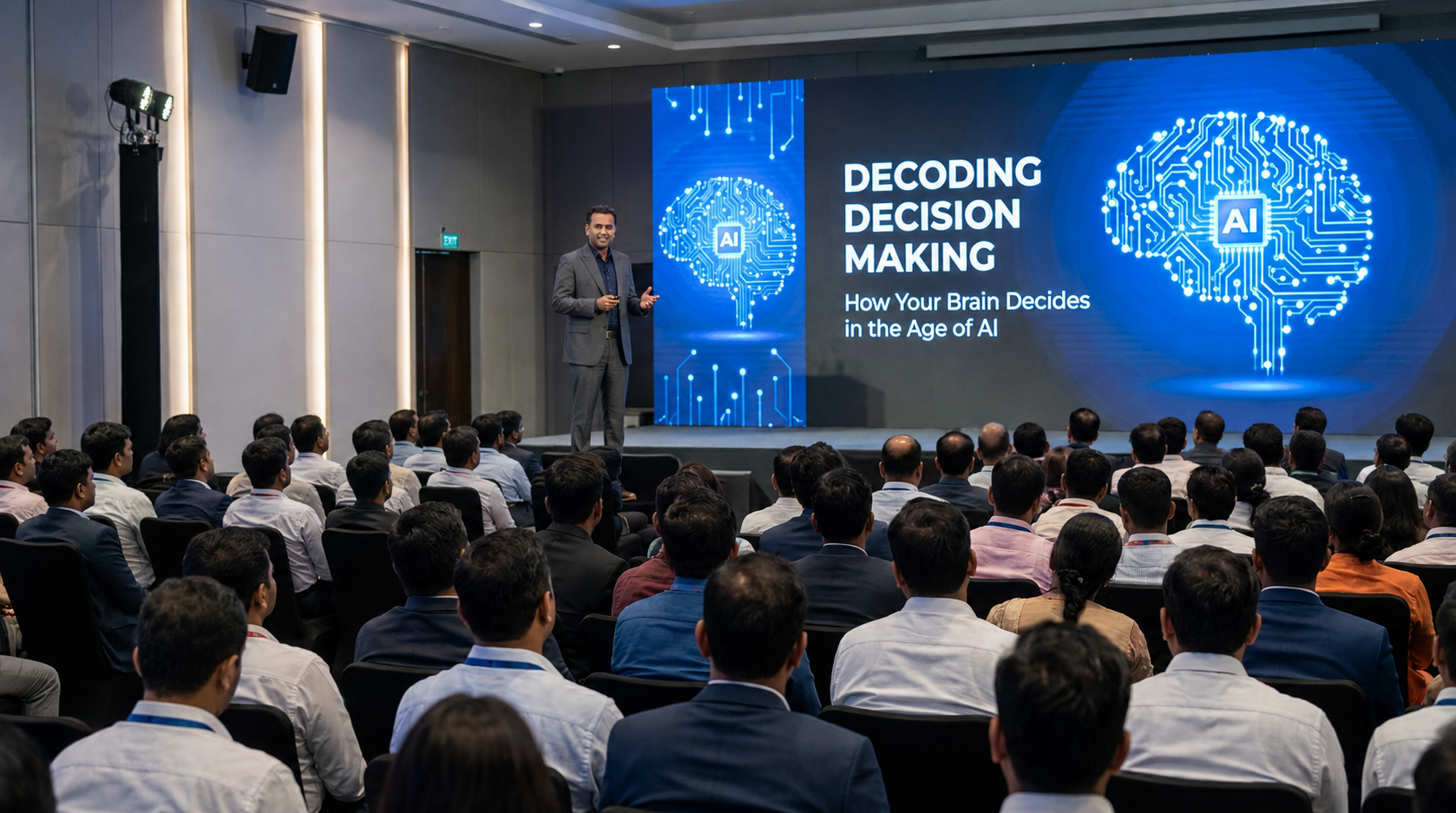 Prashanth Godrehal speaking about decision making